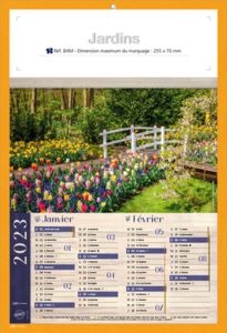 Calendriers publicitaires jardins, Jardins  5