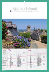 Calendriers publicitaires régions, Habitat Régional 1