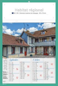 Calendriers publicitaires régions, Habitat Régional 3