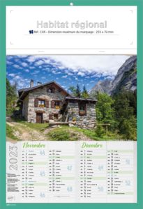 Calendriers publicitaires régions, Habitat Régional 4