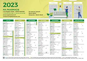 Pharmacie - Calendrier Personnalisé 1