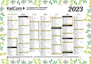 Printemps - Calendrier Personnalisé