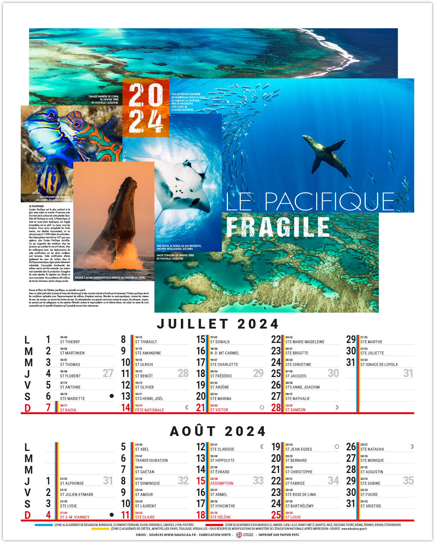 Bloc personnalise theo 240 x 410  Calendriers publicitaire bloc agrafe