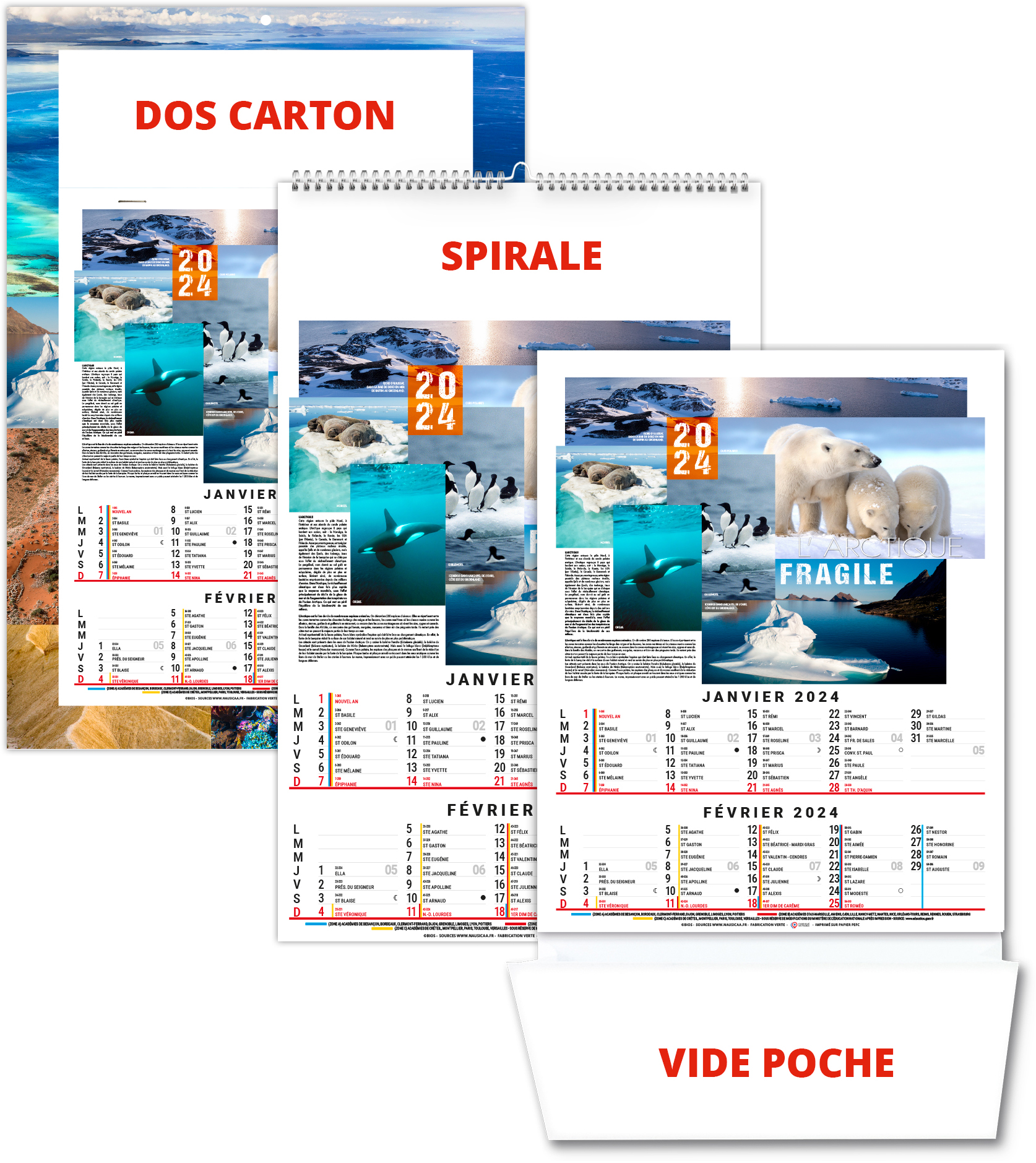 Bloc personnalise theo 240 x 410  Calendriers publicitaire bloc agrafe