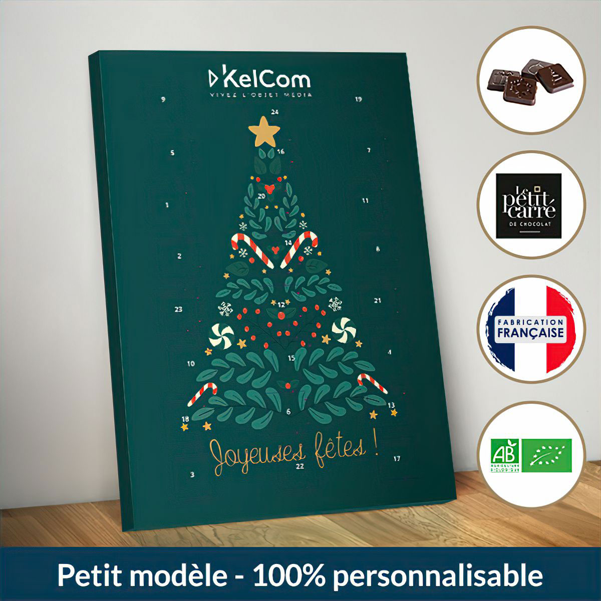 Calendrier avent chocolat francais advent60