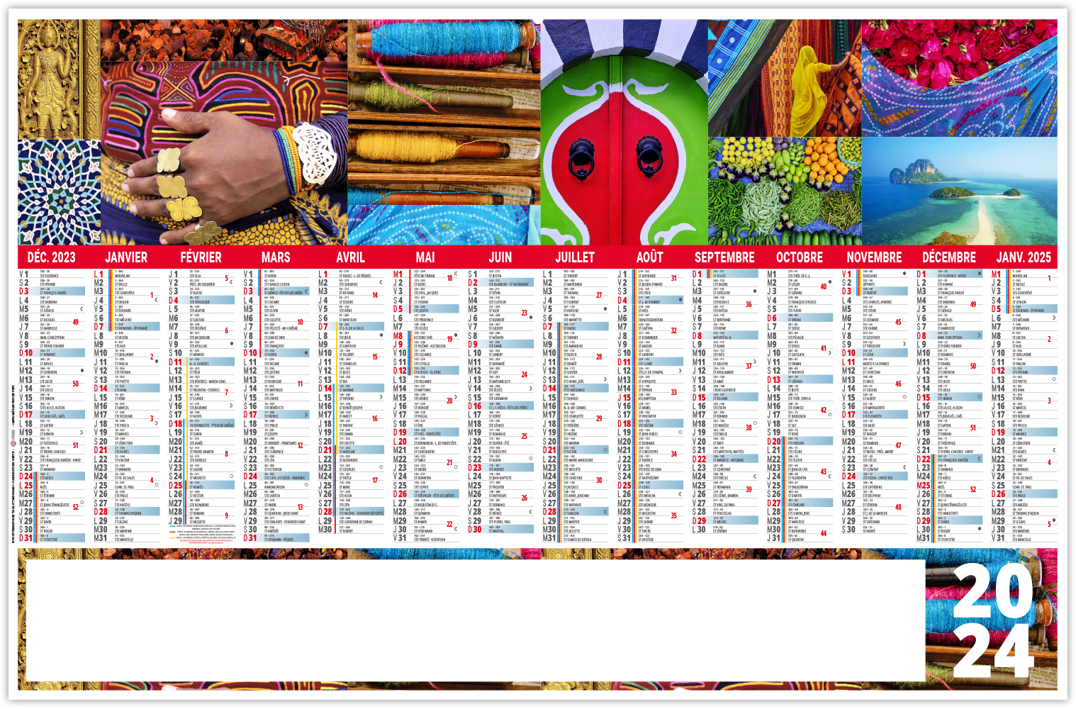 Calendrier bancaire personnalise voyage 670 x 430