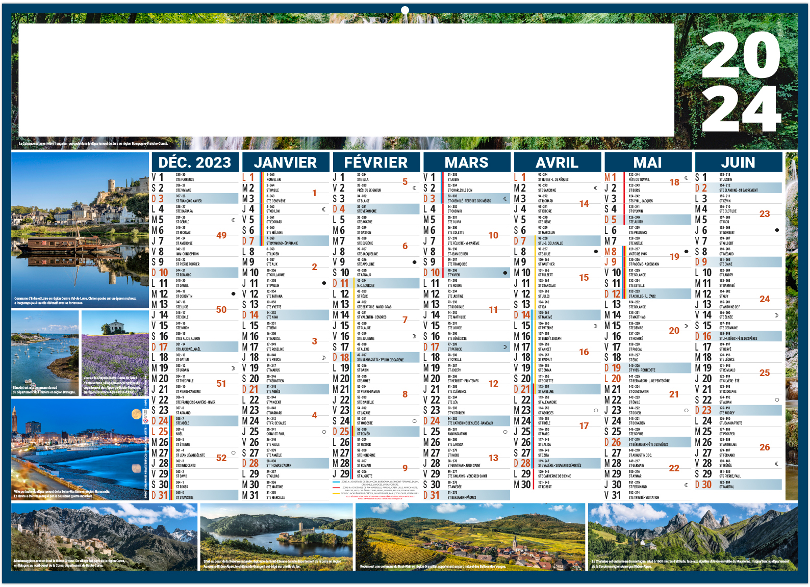 Calendrier personnalisable julien 270x208 Calendriers bancaires