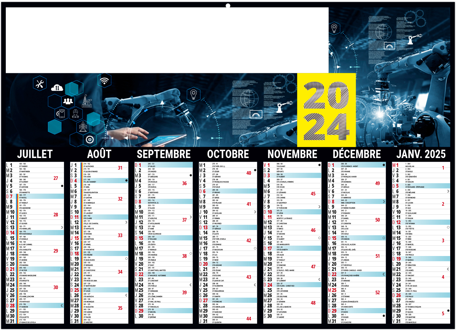 Calendrier personnalisable metal 430x335 | Calendriers bancaires