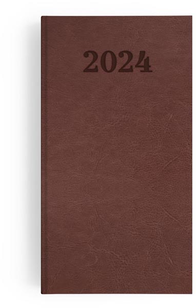 Agenda 2024 emboite mini vip cuir - 90 x 165 mm