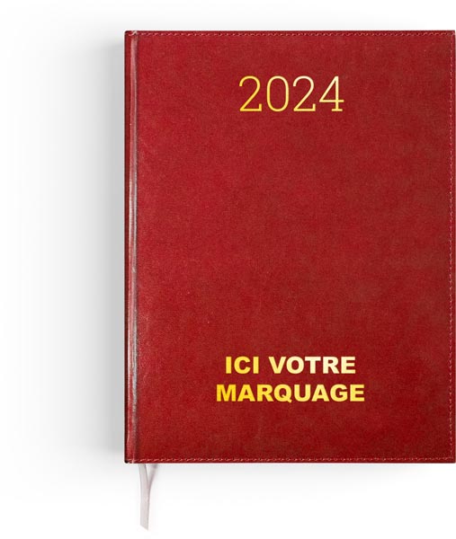 Agenda personnalisé 2024 emboite semainier paris - 210 x 270 mm