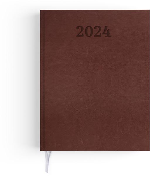 Agenda 2024 emboite semainier vip cuir - 210 x 270 mm