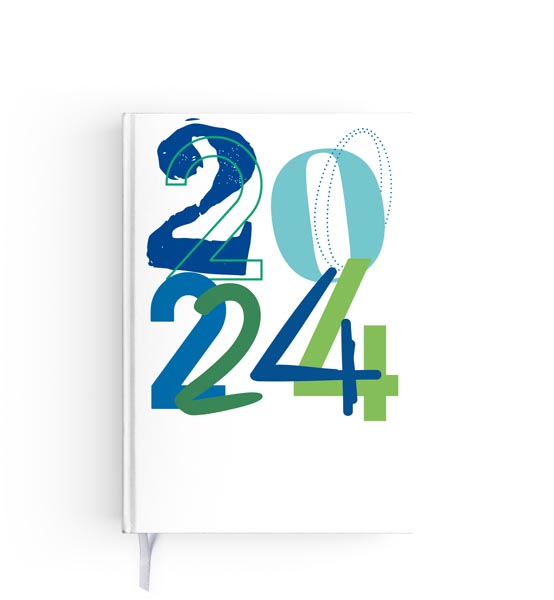 Agenda publicitaire 2024 personnalisé avec logo et marque