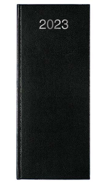 Agenda Publicitaire Journalier | Caisse Grand Format | 140x343 mm : Agenda Publicitaire Journalier - Caisse Grand Format  140x343 mm Noir