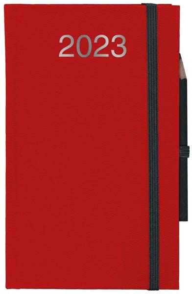 Agenda Personnalisable Journalier | Chantier | 90x150 mm : Agenda Personnalisable Journalier - Chantier  90x150 mm Rouge