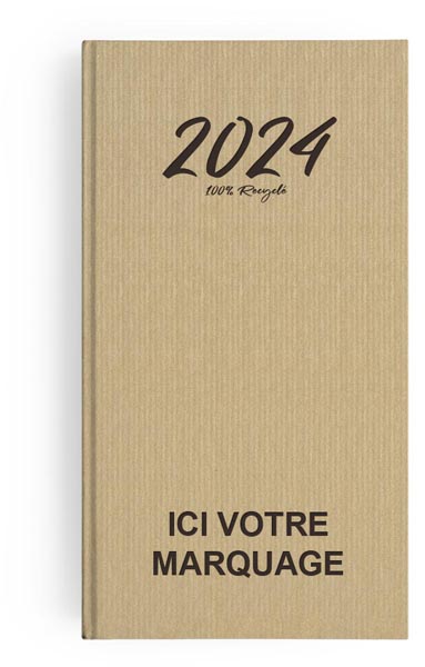 Agenda, Agenda publicitaire, Agenda de poche personnalisable mini kraft