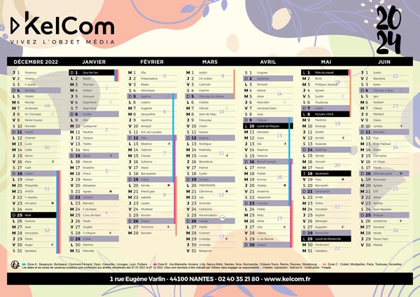 Abstrait - Calendrier personnalisé