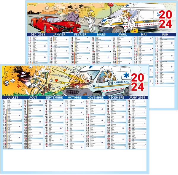 CALENDRIER BANCAIRE CAMÉLÉON 2024