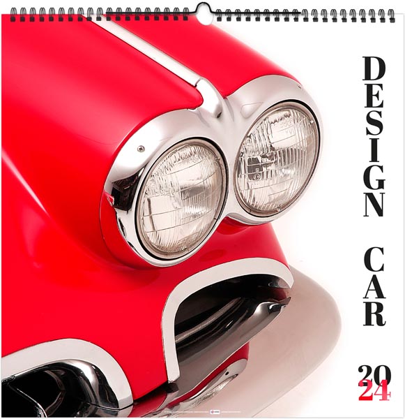 Calendrier illustré 2024 - design car - 330 x 330 mm