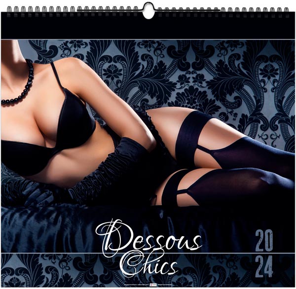 Calendrier illustré 2024 - dessous chics - 330 x 315 mm