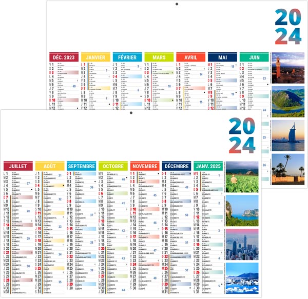 Calendrier 2024 Industriel Personnalisable