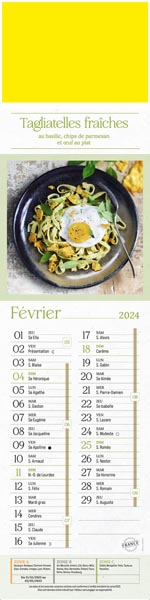 Calendrier publicitaires illustrés cuisine, En cuisine !