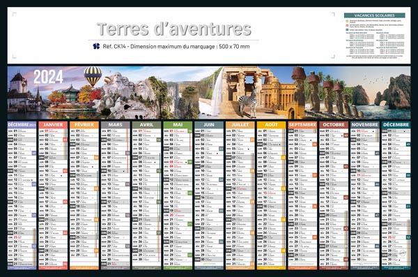 Calendriers Publicitaires Bancaires, Collection 2024