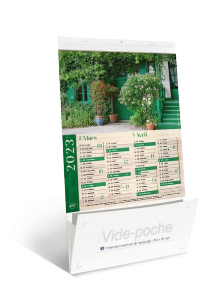 Calendriers publicitaires jardins vide poche, Gardens