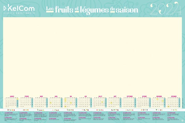 Sous-main bureau SM Jeanne 2024 - Le Calendrier Pub Marquage