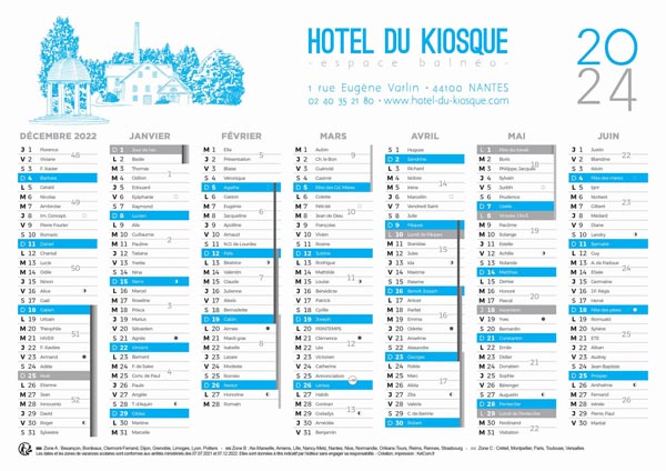 Standard Souple Carton Dessin 2024 - Le Calendrier Pub Marquage Quadri