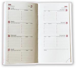 Agenda 2024 emboite mini actuel - 90 x 165 mm 1