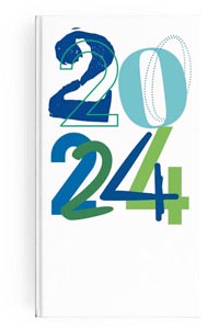 Agenda 2024 emboite mini actuel - 90 x 165 mm