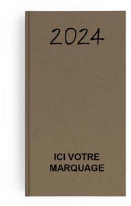 Agenda 2024 emboite mini naturel - 90 x 165 mm 1