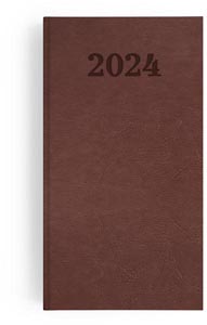 Agenda 2024 emboite mini vip cuir - 90 x 165 mm