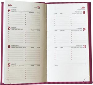 Agenda personnalisable 2024 emboite mini harmonie - 90 x 165 mm 6