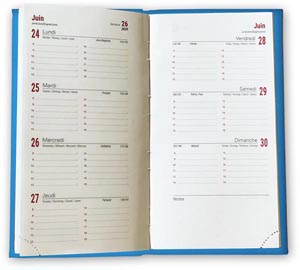 Agenda personnalisable 2024 emboite mini premium - 90 x 165 mm 6