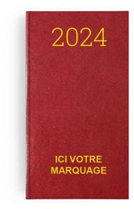 Agenda personnalisé 2024 emboite mini paris - 90 x 165 mm 2