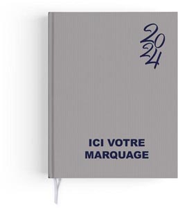 Agenda personnalisé 2024 emboite semainier harmonie - 210 x 270 mm 1