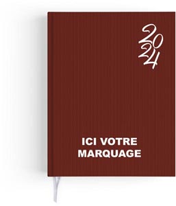 Agenda personnalisé 2024 emboite semainier harmonie - 210 x 270 mm 3