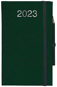 Agenda Personnalisable Journalier | Chantier | 90x150 mm : Agenda Personnalisable Journalier - Chantier  90x150 mm Vert