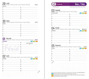 Agenda Personnalisable Semainier - Londres  93x168 mm 1