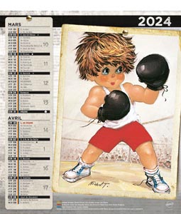 Bloc calendriers publicitaire enfants, Les Mômes 1