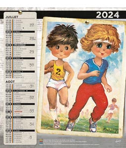 Bloc calendriers publicitaire enfants, Les Mômes 3