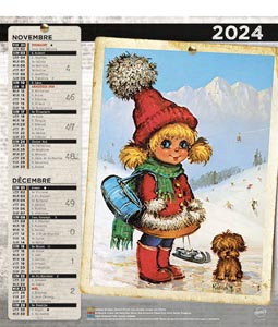 Bloc calendriers publicitaire enfants, Les Mômes 5