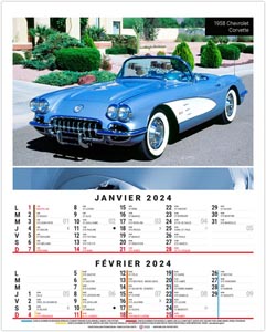 Calendrier illustré 2024 - bloc gilles - 240 x 410 mm 1