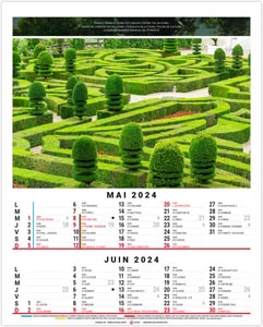 Calendrier illustré 2024 - bloc louis - 240 x 410 mm 3