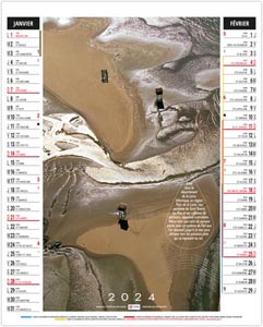 calendrier vide poche pierre - 300 x 430 mm 1