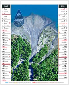 calendrier vide poche pierre - 300 x 430 mm 2