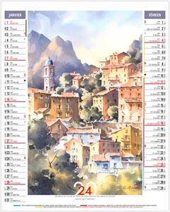 calendrier vide poche zoé - 300 x 430 mm 1