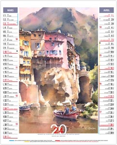 calendrier vide poche zoé - 300 x 430 mm 2