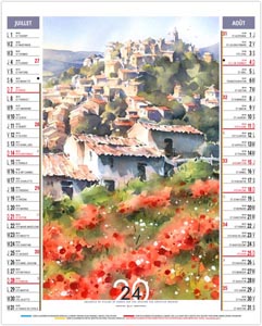 calendrier vide poche zoé - 300 x 430 mm 4